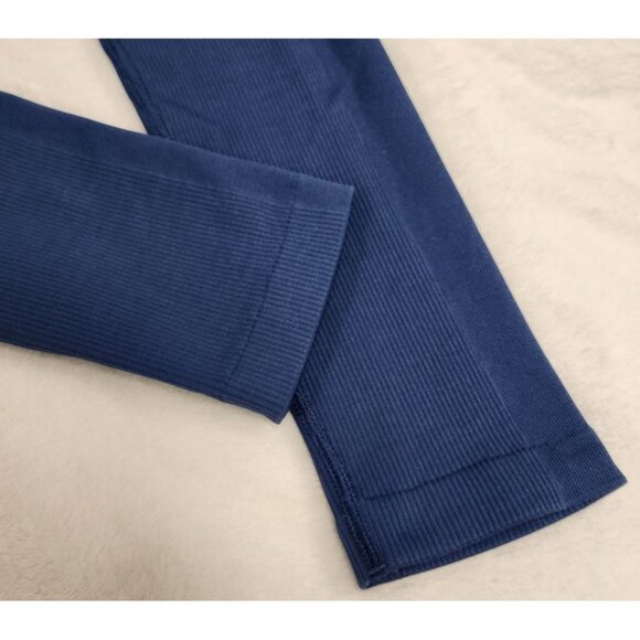 Athleta Aurora Seamless Jay Blue Ribbed Leggings XS - Picture 6 of 7